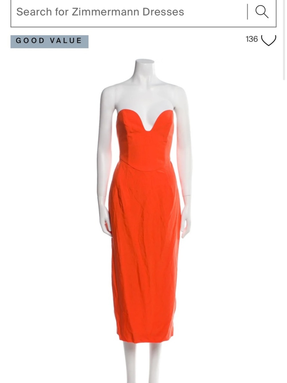 NWT Mara Hoffman Isla Strapless Dress 8